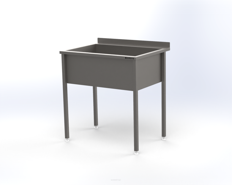 Stół z basenem jednokomorowym - wys. komory H=300